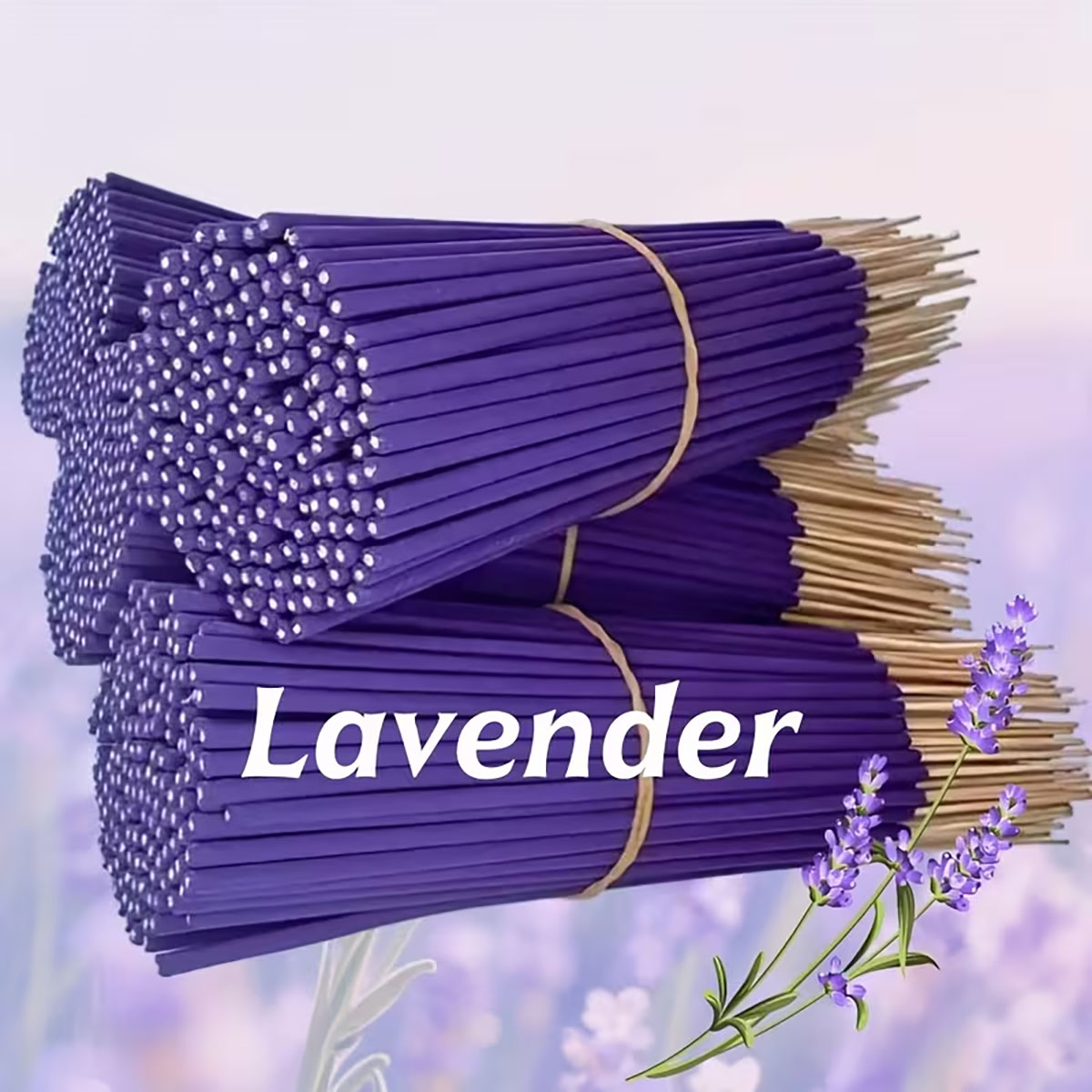 Yoga Fitness Room - Lavendel Premium Aromatherapie-Räucherstäbchen, 8 Stück. 66