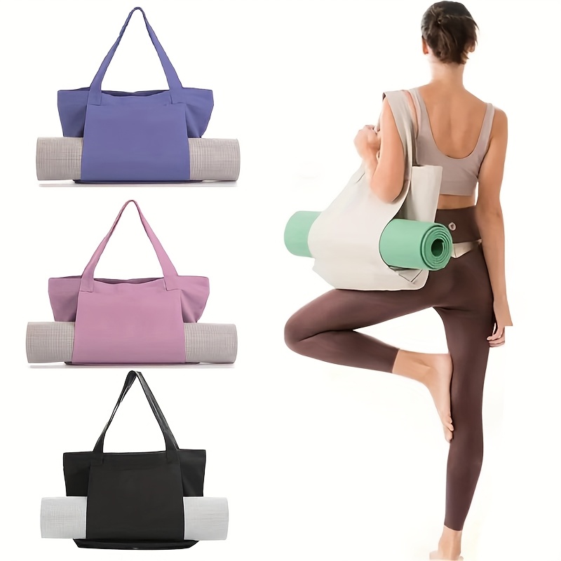 Yoga And Fitness Mat - Mehrzweck-Yogatasche, Yogamatten-Aufbewahrungstasche, große Kapazität, tragbare Canvas-Aufbewahrungstasche