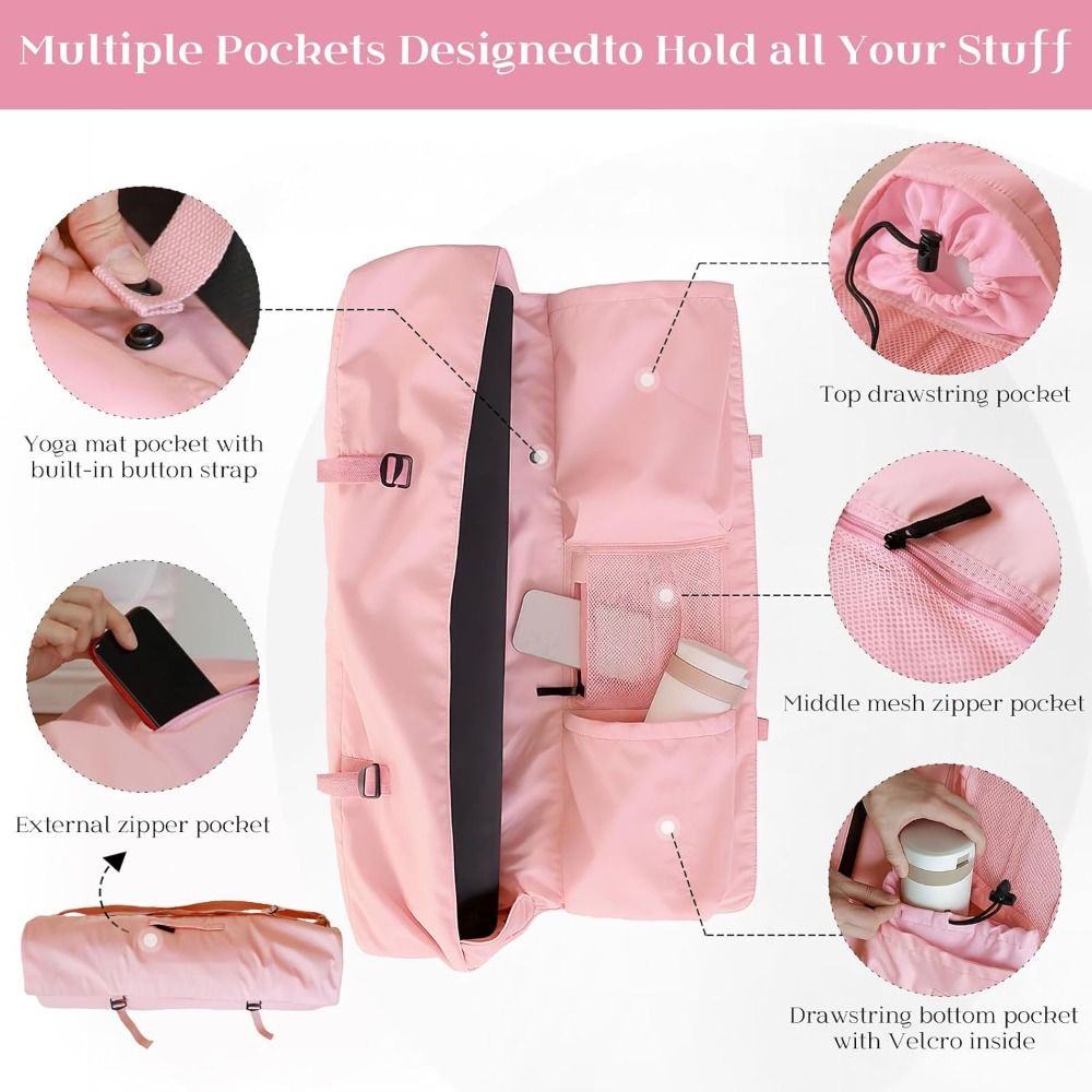 Yoga And Fitness Mat - Neues Design Wasserdichte Yogamattentasche Verstellbarer Schultergurt