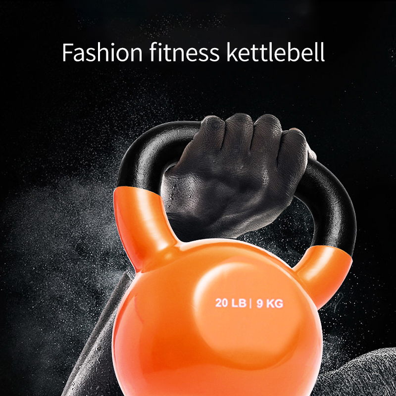Kettlebell - Kommerzielle Fitness-Kettlebell, Hochwertige 20LB Gusseisen-Stahlkugel für