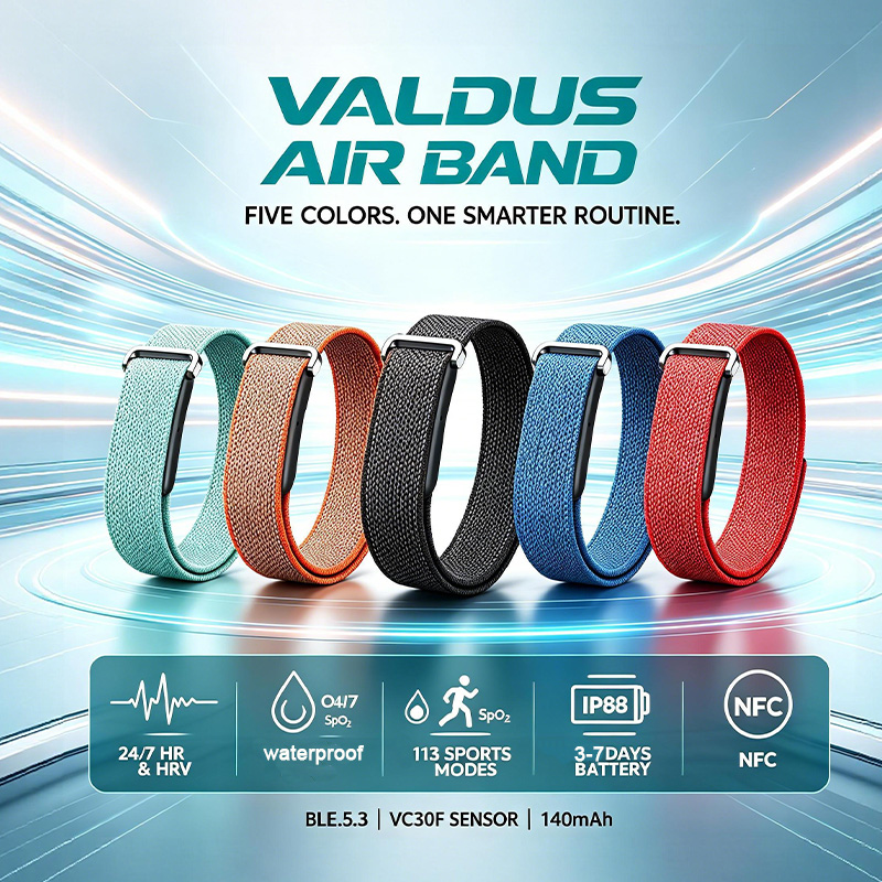 Wrist Wraps Fitness - VALDUS Air Band Smart-Armband für Männer