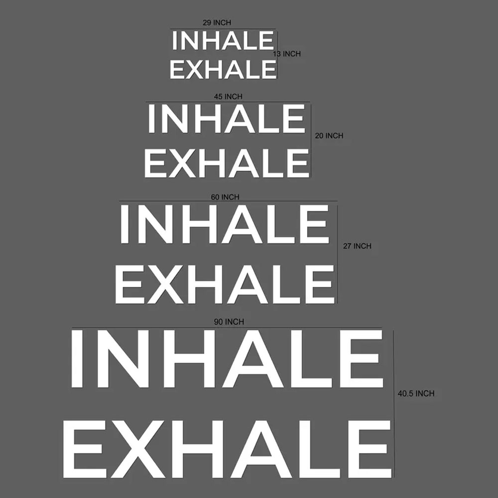 INHALE EXHALE Wandschild Yoga- – Yoga Fitness Room Bewertung und Preis