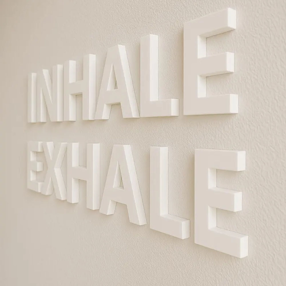 INHALE EXHALE Wandschild Yoga- – Yoga Fitness Room Bewertung und Preis