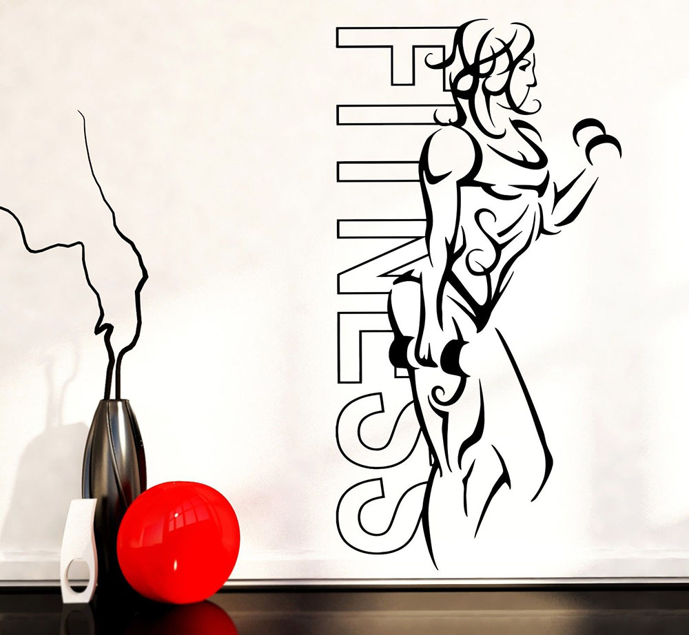 Wand Aufkleber Vinyl Fitness M – Yoga Health & Fitness Center Bewertung und Preis