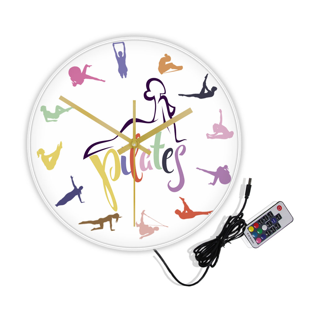 Pilates-Posen Farbenfrohe Druc – Yoga Fitness Room Bewertung und Preis